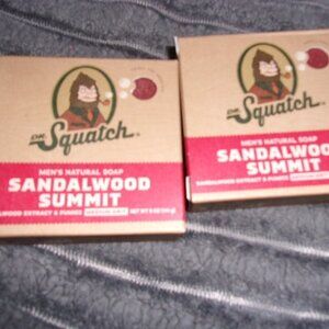 DR. SQUATCH Men's All Natural Bar Soap - Sandalwood Summit Bundle of 2
